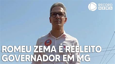 Romeu Zema é reeleito governador de Minas Gerais YouTube