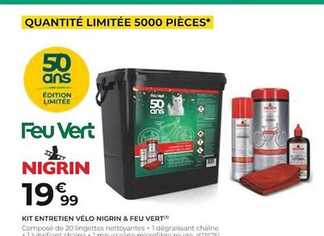 Promo Kit Entretien V Lo Nigrin Feu Vert Chez Feu Vert Icatalogue Fr