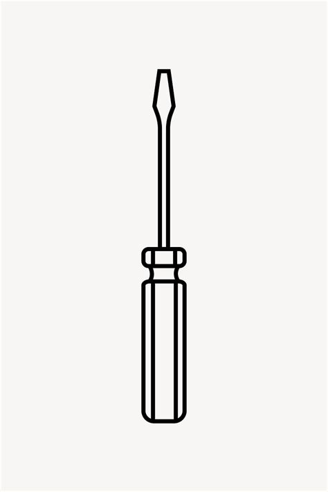 Screwdriver Line Art Collage Free Photo Illustration Rawpixel