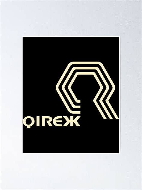 Wipeout Original Qirex Team Negative Logo Poster For Sale By