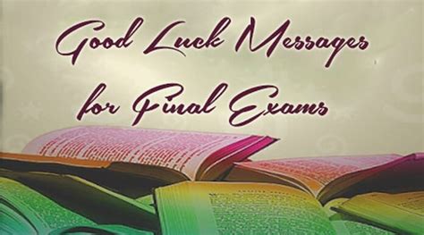 Good Luck Messages For Final Exams Best Message