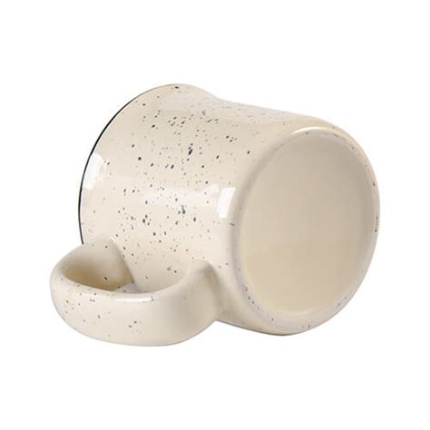 400 Ml Enamelled Ceramic Mug For Sublimation Printing Beige Beige