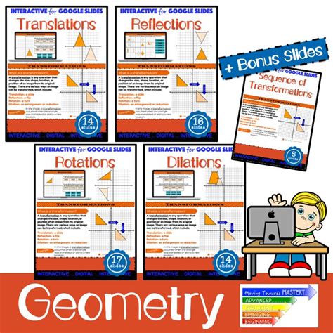 Transformations Rotations Reflections Translations Dilations Guided