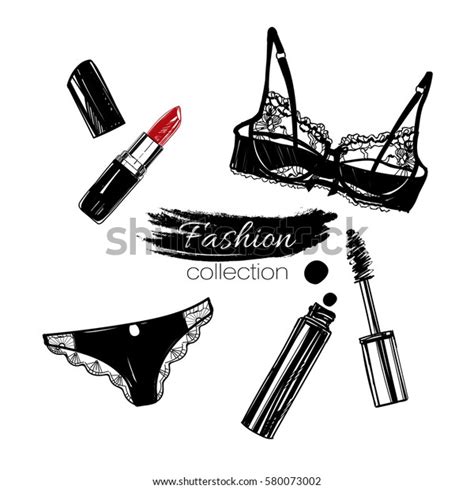 Fashion Set Make Products Sexy Lingerie Stock Vector Royalty Free 580073002 Shutterstock