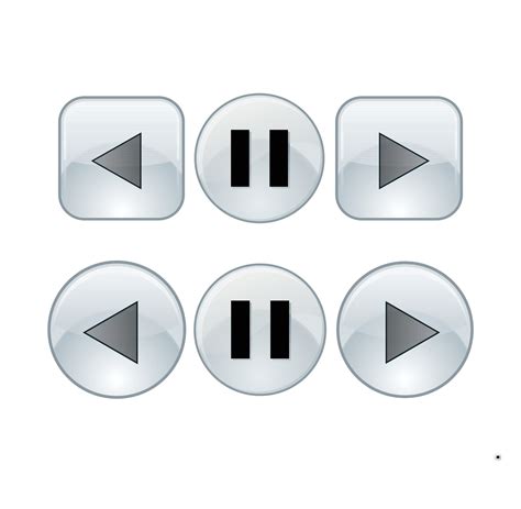 Set Of Media Player Button Icons 24814124 Vector Art At Vecteezy