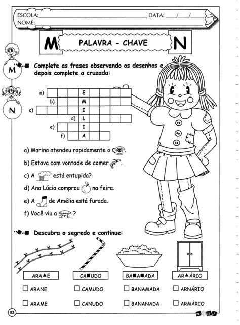 Atividades M antes de P e B Atividades Pedagógicas