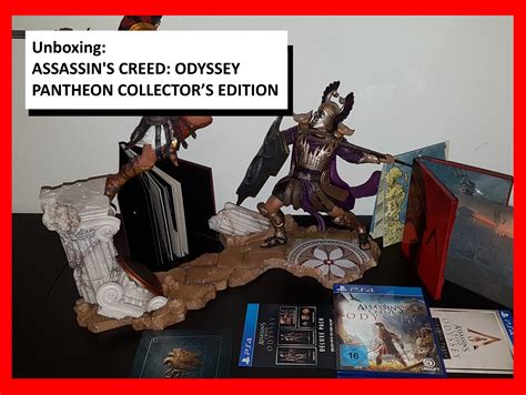 Unboxing Assassin S Creed Odyssey Pantheon Collector S Edition The Red Pad