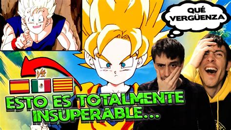 EspaÑoles Reaccionan A Dragon Ball Latino Vs EspaÑol 💥goten Se Transforma En Ssj Por Primera Vez