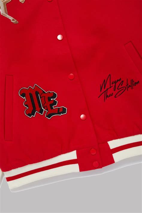 Megan Thee Stallion X Flamin Hot Red Varsity Jacket A Jackets