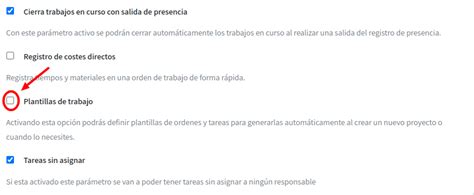 Cómo activar la opción de crear plantillas de trabajos Soporte Fixner