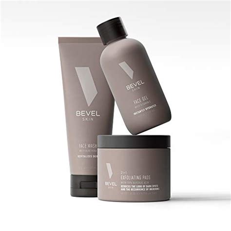 Bevel Set De Cuidado De La Piel Para Hombres Por Incluye Lavado F