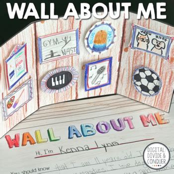 Wall About Me About You By You By Digital Divide And Conquer TpT