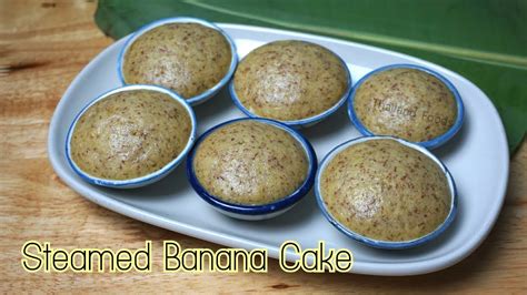 Thai Dessert Steamed Banana Cake Youtube