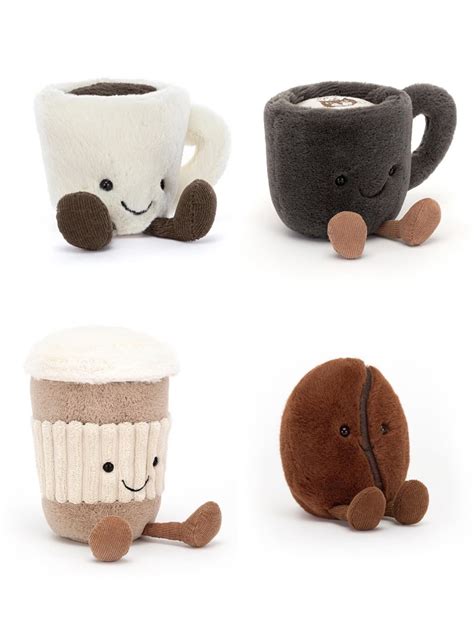 Jellycat Amuseable Coffee Cup Espresso Cup Coffee Bean Coffee To Go