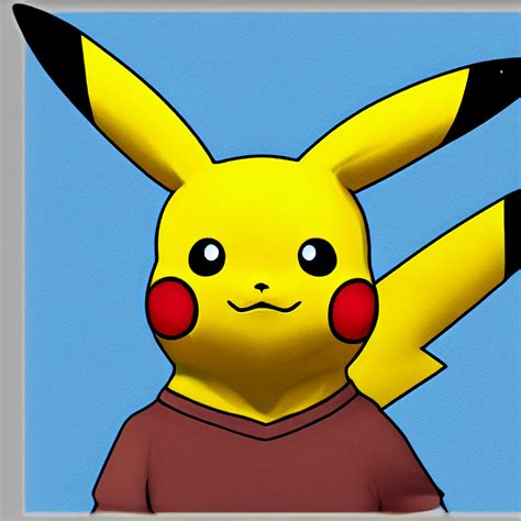 Pikachu in a Shirt by IntiArt on DeviantArt