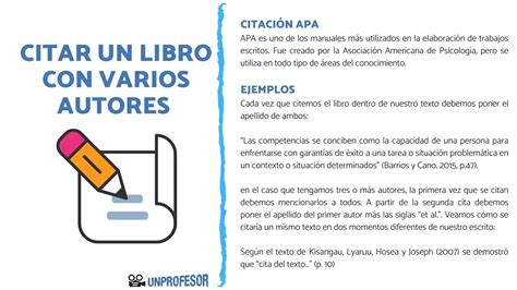 C Mo Citar Un Libro Con Varios Autores Resumen Con Ejemplos