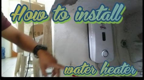 How To Install Water Heater Youtube