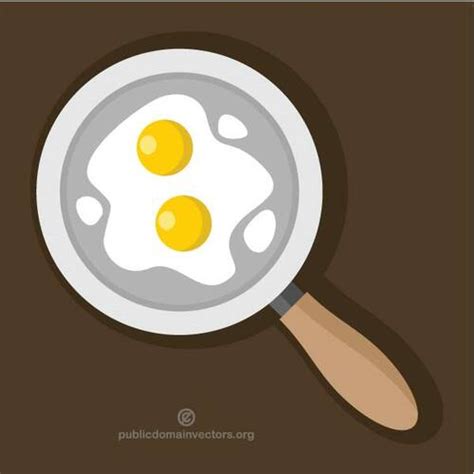 Scrambled Eggs Meal Public Domain Vectors