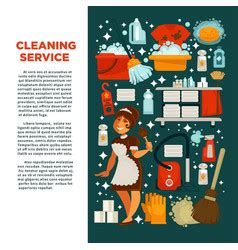 Cleaning Service Poster Royalty Free Vector Image