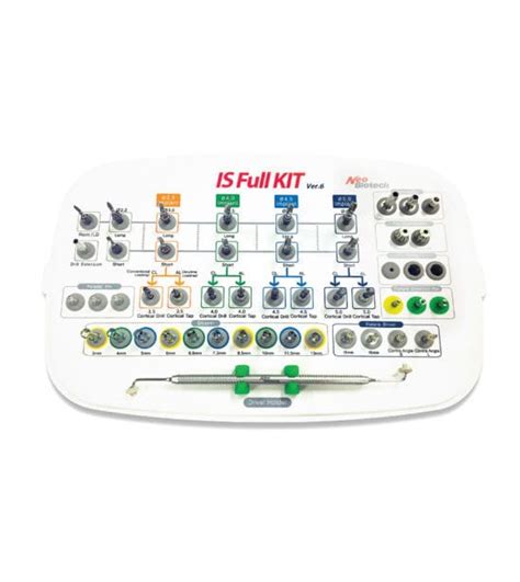 Kit de instrumentos para implantología dental IS Full Neobiotech