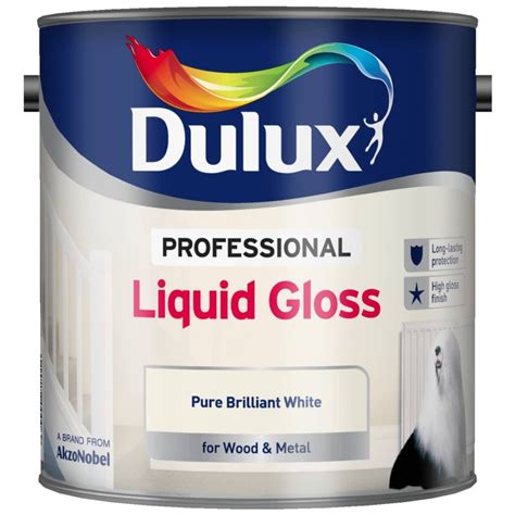 Dulux Professional Liquid Gloss Paint L Brilliant White B M