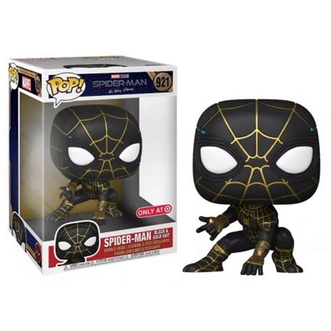 Funko Pop Homem Aranha Black E Gold Suit Spider Man Sem Volta Para