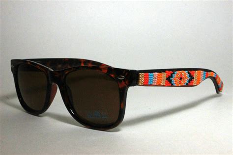 Beaded Tribal Print Sunglasses Printed Sunglasses Sunglasses Tribal Prints