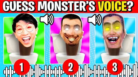 Guess The Skibidi Toilet Voice Challenge All Skibidi Toilets Youtube