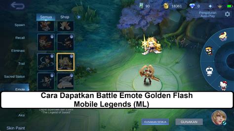 Cara Dapatkan Battle Emote Golden Flash Mobile Legends ML Esportsku