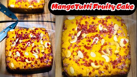 Suji Mango Cake Without Condensed Milk Oven Eggless And Spongy