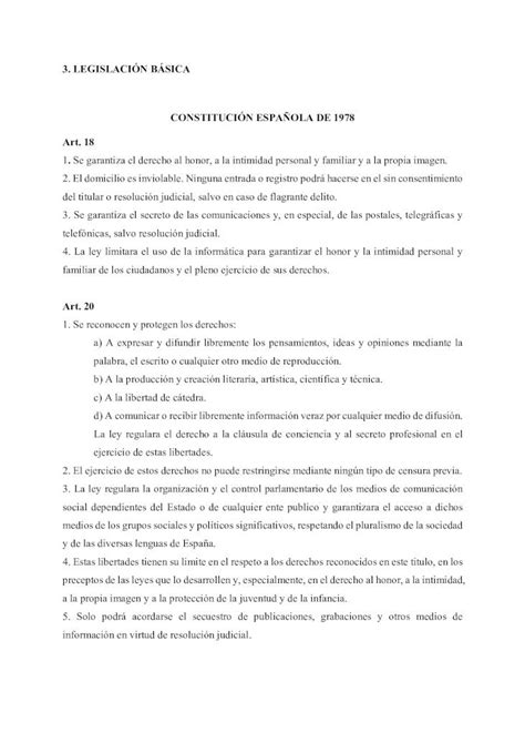 PDF 3 LEGISLACIÓN BÁSICA CONSTITUCIÓN ESPAÑOLA DE 1978