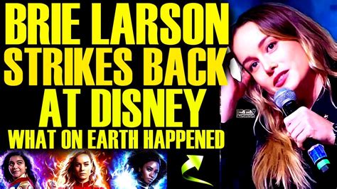 Brie Larson Strikes Back At Disney After The Marvels Box Office