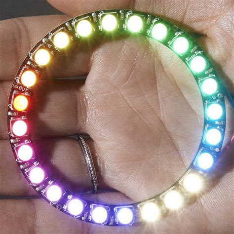 Neopixel Ring 24 X 5050 Rgbw Leds W Integrated Drivers Natural