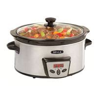 BELLA 5 QT PROGRAMMABLE SLOW COOKER INSTRUCTION MANUAL & RECIPE MANUAL Pdf Download | ManualsLib