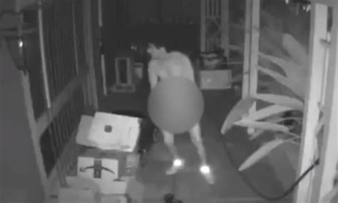 Nude Prowler Is Caught On Surveillance Video Lurking In California Back Yard Daily Mail Online