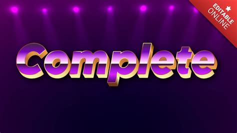 Complete Jackpot Text Effect Generator