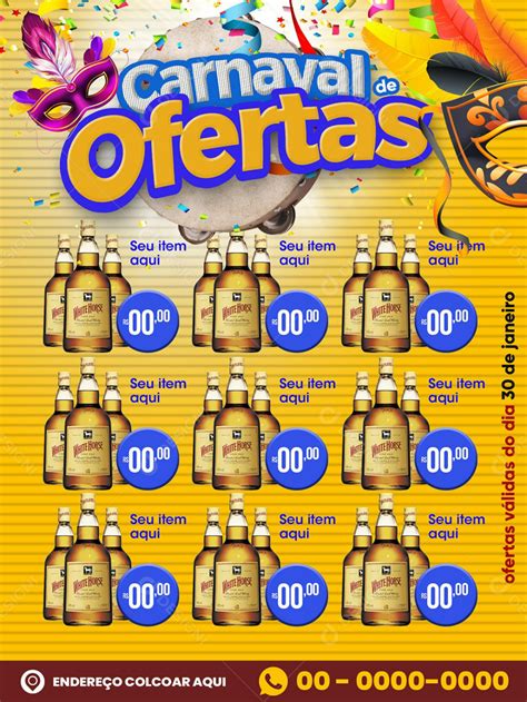 Encarte Digital Carnaval De Ofertas Supermercado Produtos Social Media