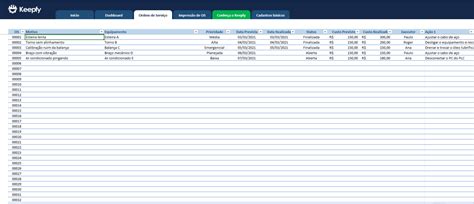Planilha De Manuten O Preventiva Baixe Gr Tis Keepfy
