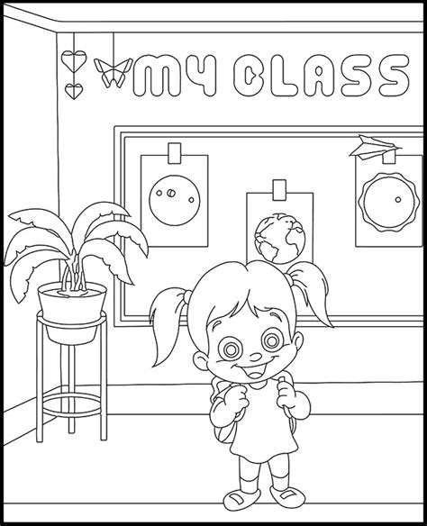 Classroom Coloring Pages