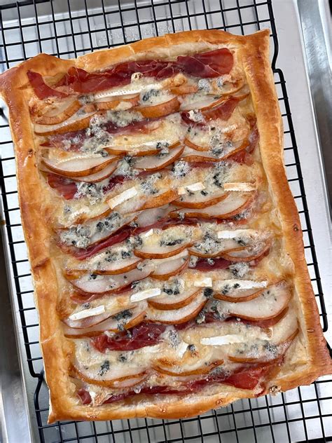 Brie Pear Prosciutto Puff Pastry Djalali Cooks