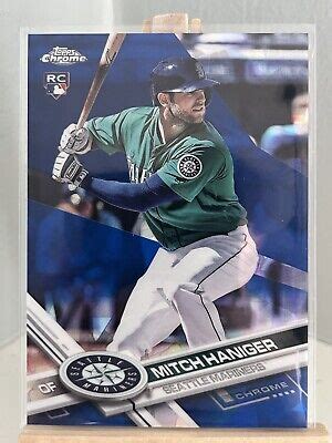 2017 TOPPS CHROME SAPPHIRE 433 MITCH HANIGER RC REFRACTOR MARINERS