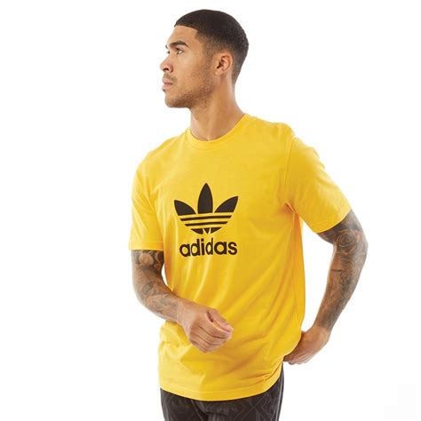 Buy Adidas Originals Mens Trefoil T Shirt Active Gold