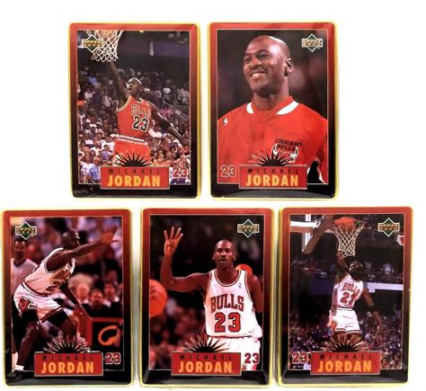 Amazon Upper Deck Michael Jordan 5 All Metal Embossed