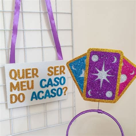 Kit Carnaval Arco Tiara Plaquinha Caso Do Acaso Shopee Brasil