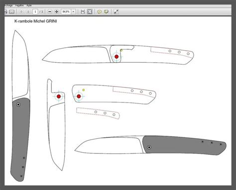 Printable Folding Knife Templates