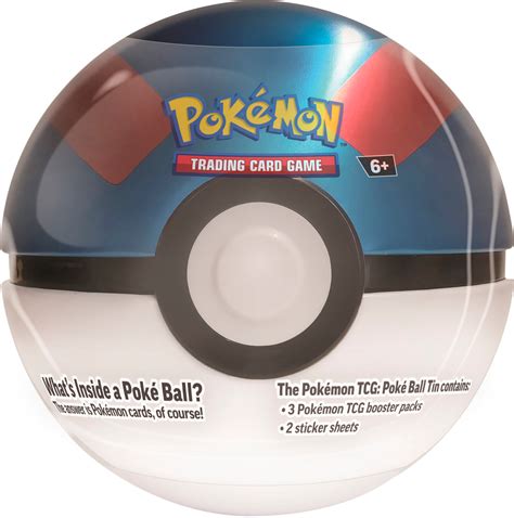 Pokémon Trading Card Game Poké Ball Tin Styles May Vary 210 87275