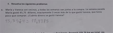 Solved Resuelva Los Siguientes Problemas A Mar A Y Vanesa Son