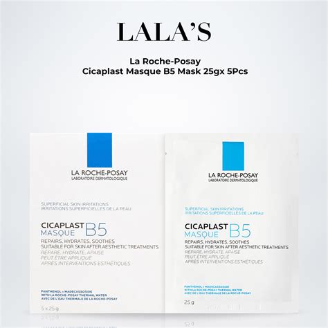 La Roche Posay Cicaplast Masque B5 Mask 25gx 5pcs Lazada