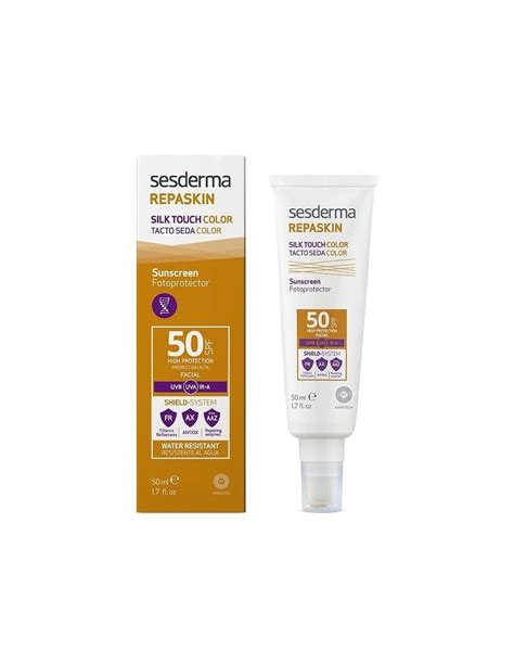 Protector Solar Repaskin Facial SPF 50 Tacto Seda Color Sesderma