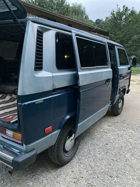 Volkswagen Vanagon Van Blue Rwd Manual Bus For Sale